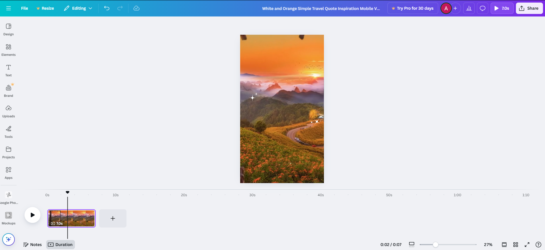 zet foto 's om in video-app