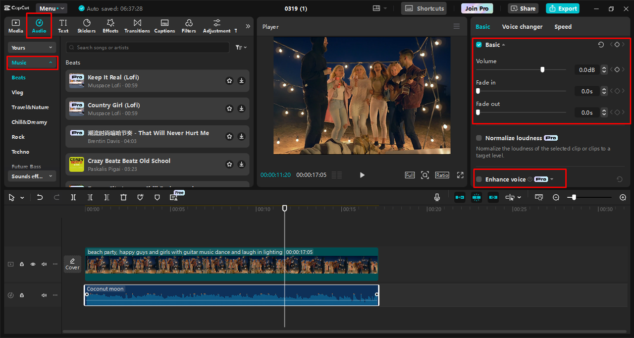 노래 추가 및 사용자 지정