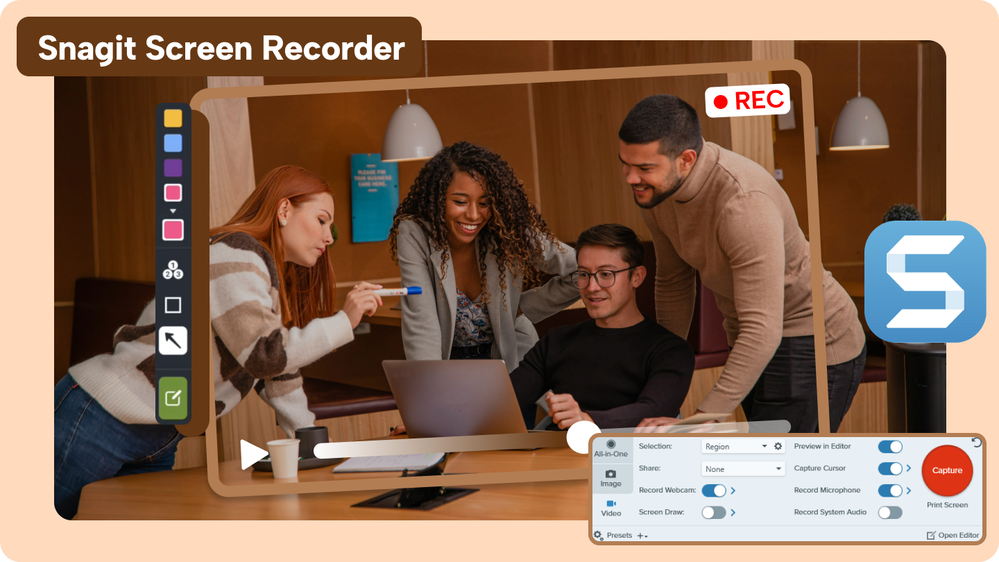 Enregistreur d'écran snagit