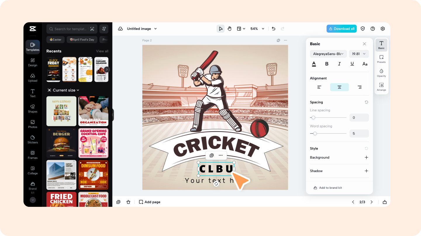cricket logo maker