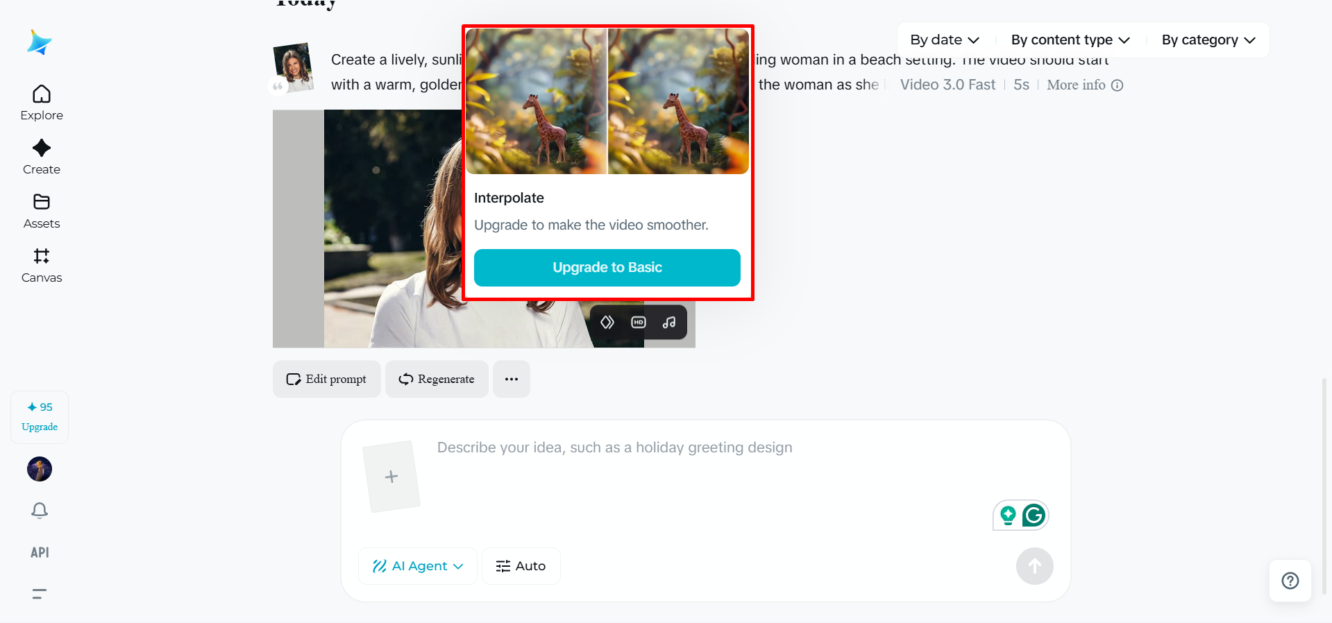 Dreaminas Frame interpolationsvideor du gör från foton