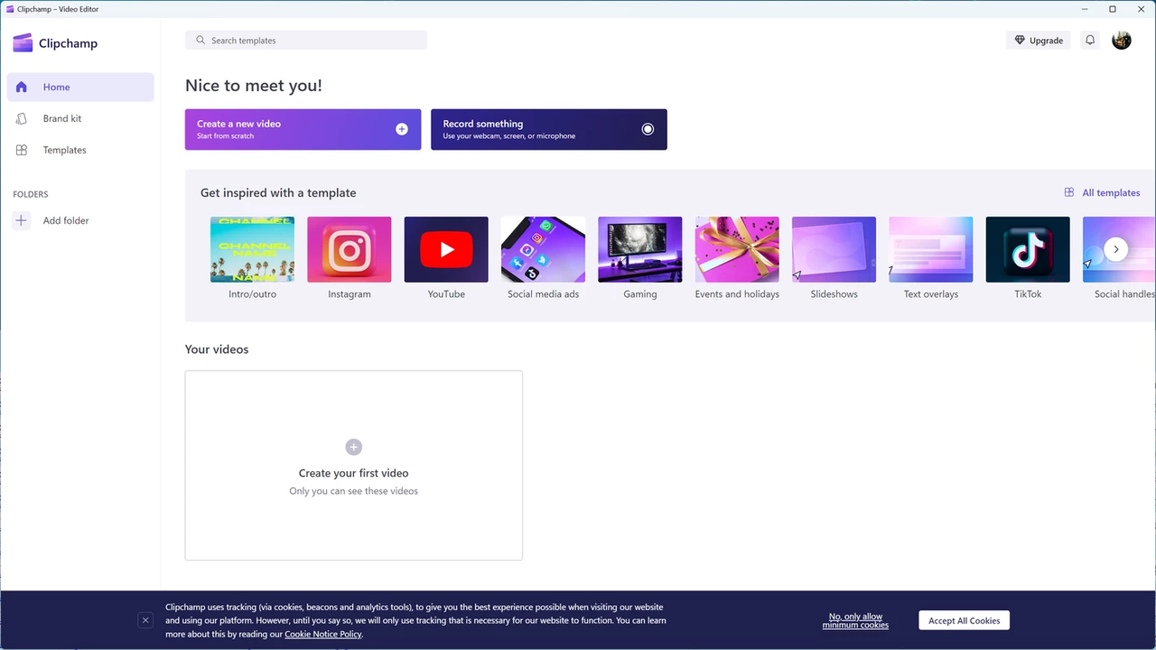 Pembuat klip video ClipChamp muat turun percuma