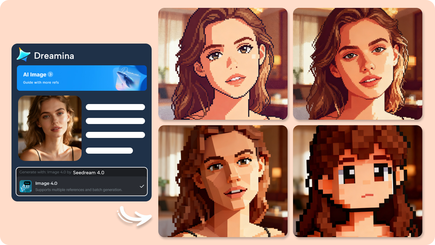 Pixel Art Converter: Turn Photo into Retro Pixel Art with Dreamina