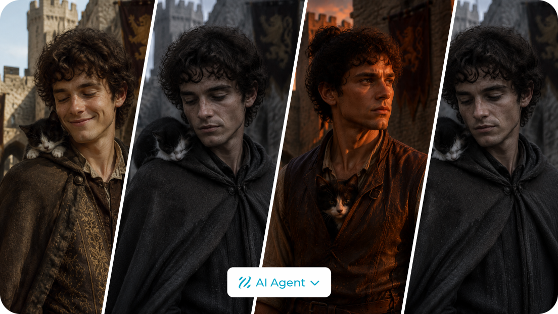 Generate multiple realistic variations with an AI Agent