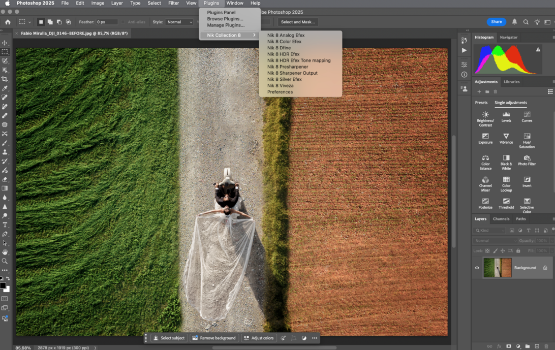 Photoshop interface