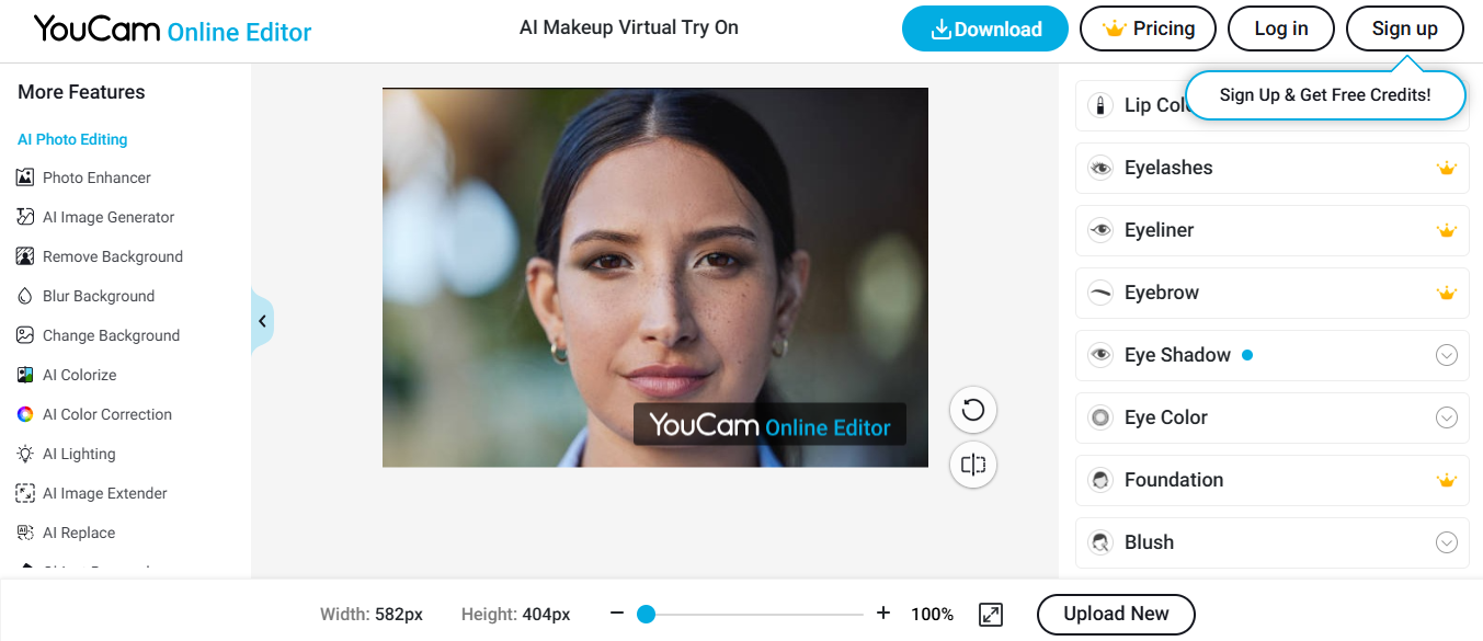 עורך מקוון של YouCam