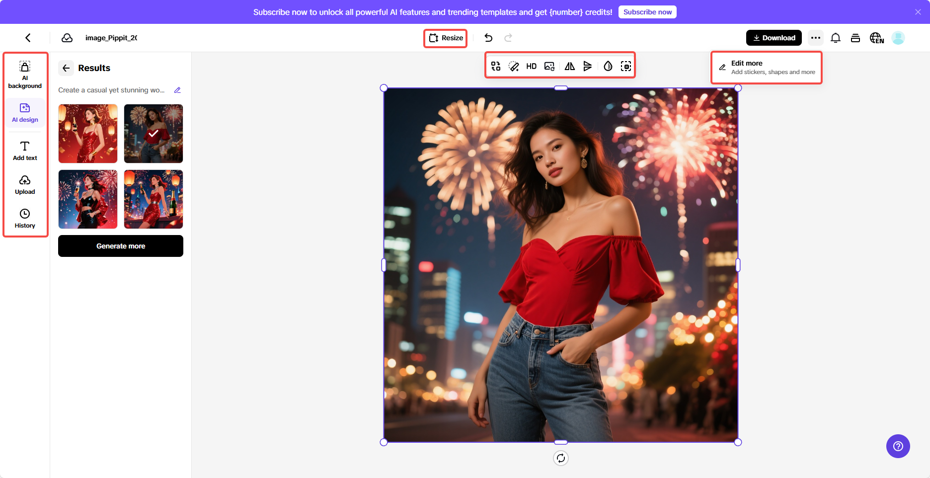 Tùy chỉnh thiết kế trang phục Tết của bạn.
