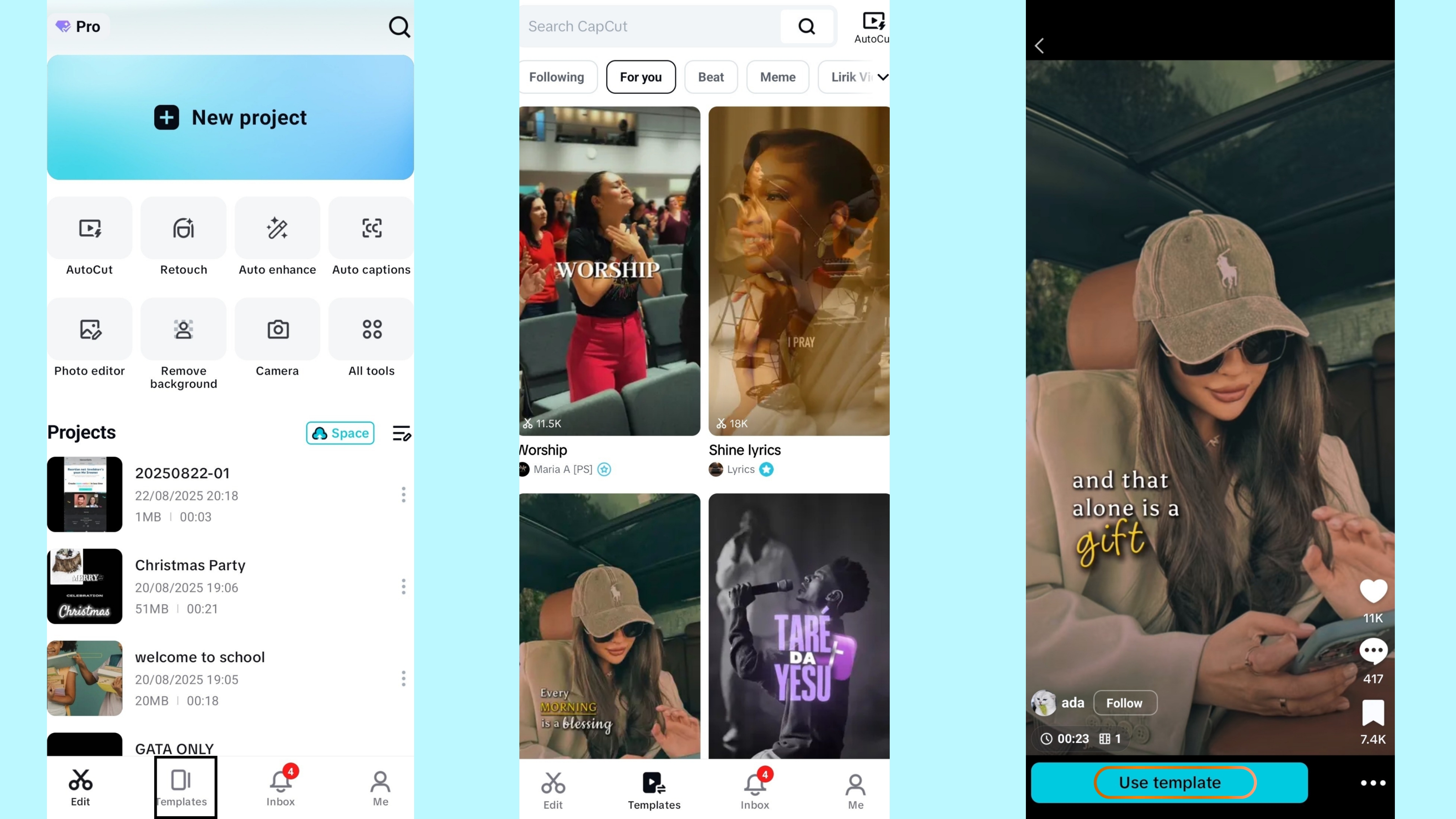 Select a template and upload your photo