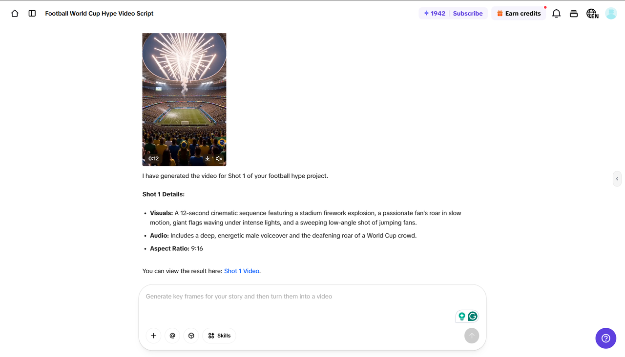 Generate each football scene and refine the result