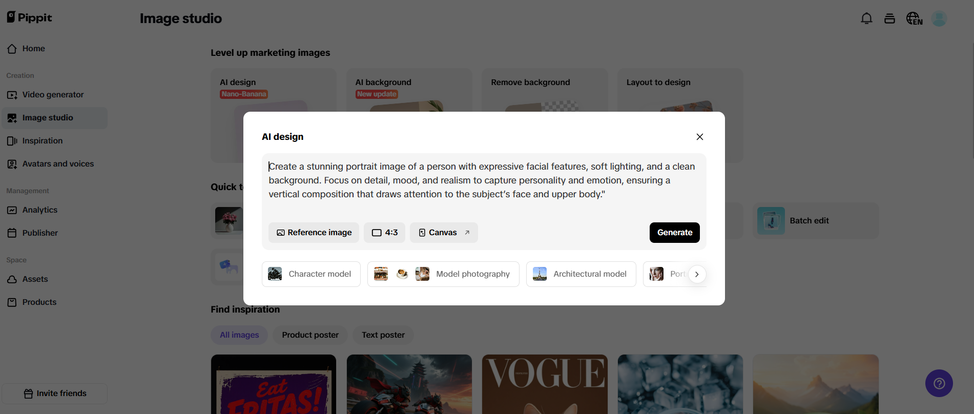 Criar imagem a partir de texto