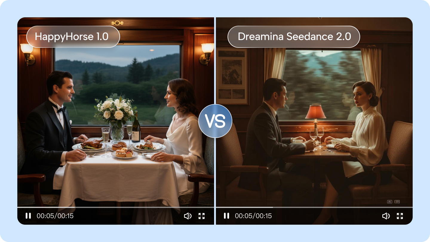 happyHorse 1.0 vs dreamina seedance 2.0