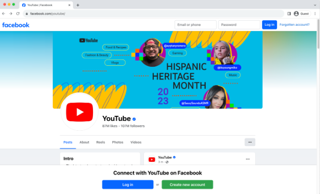 Interface de Facebook - le meilleur endroit pour promouvoir les vidéos YouTube