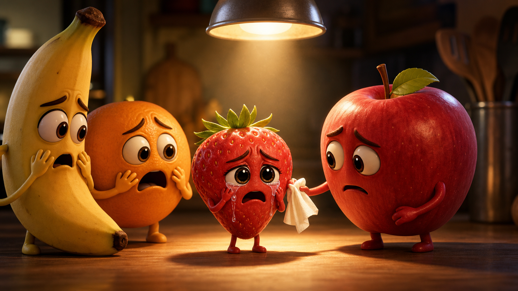 Sad fruit story prompt result