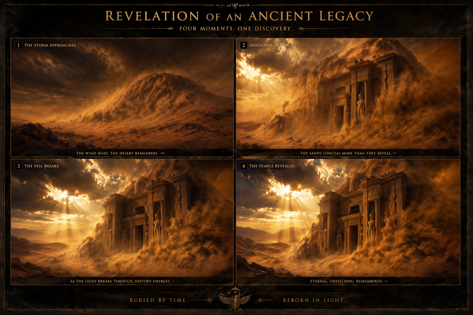 Ancient desert temple awakening