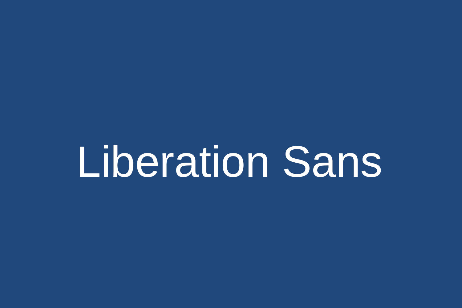 Liberation Sans