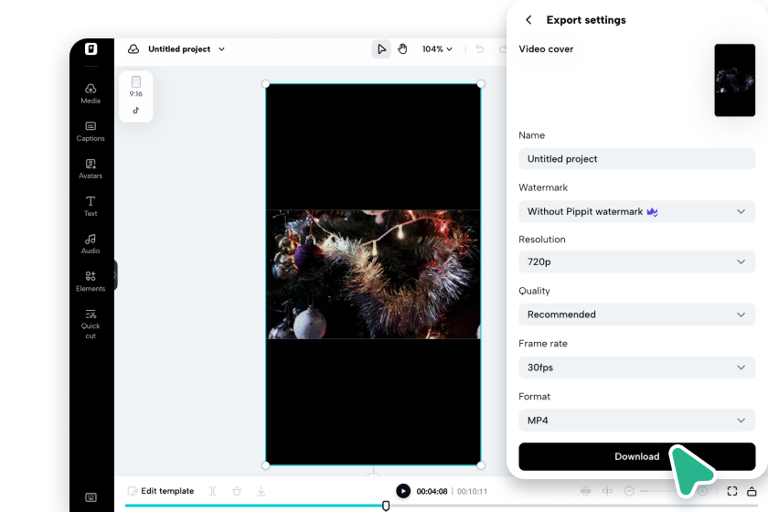 Download or share the Christmas video