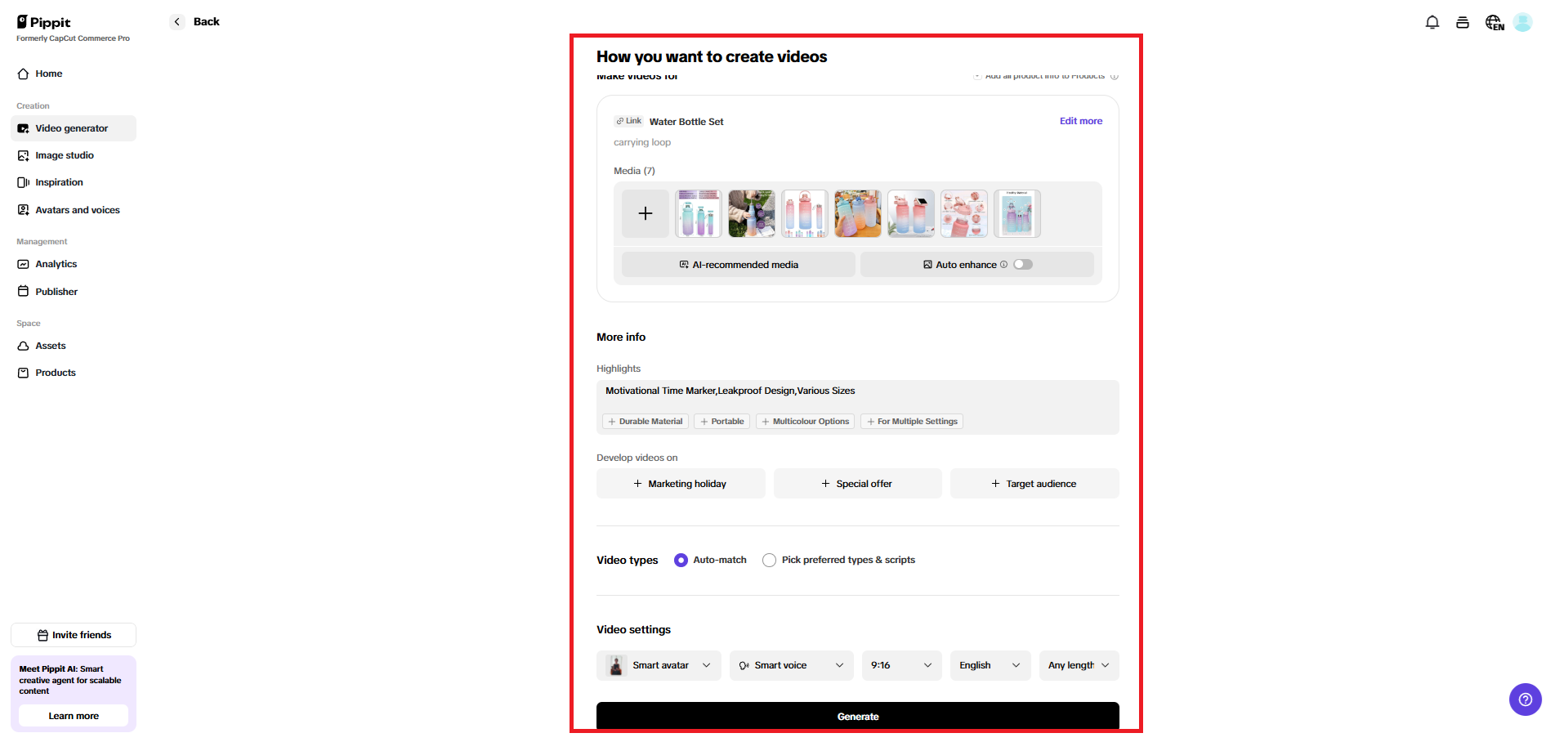 How you want to create a video page