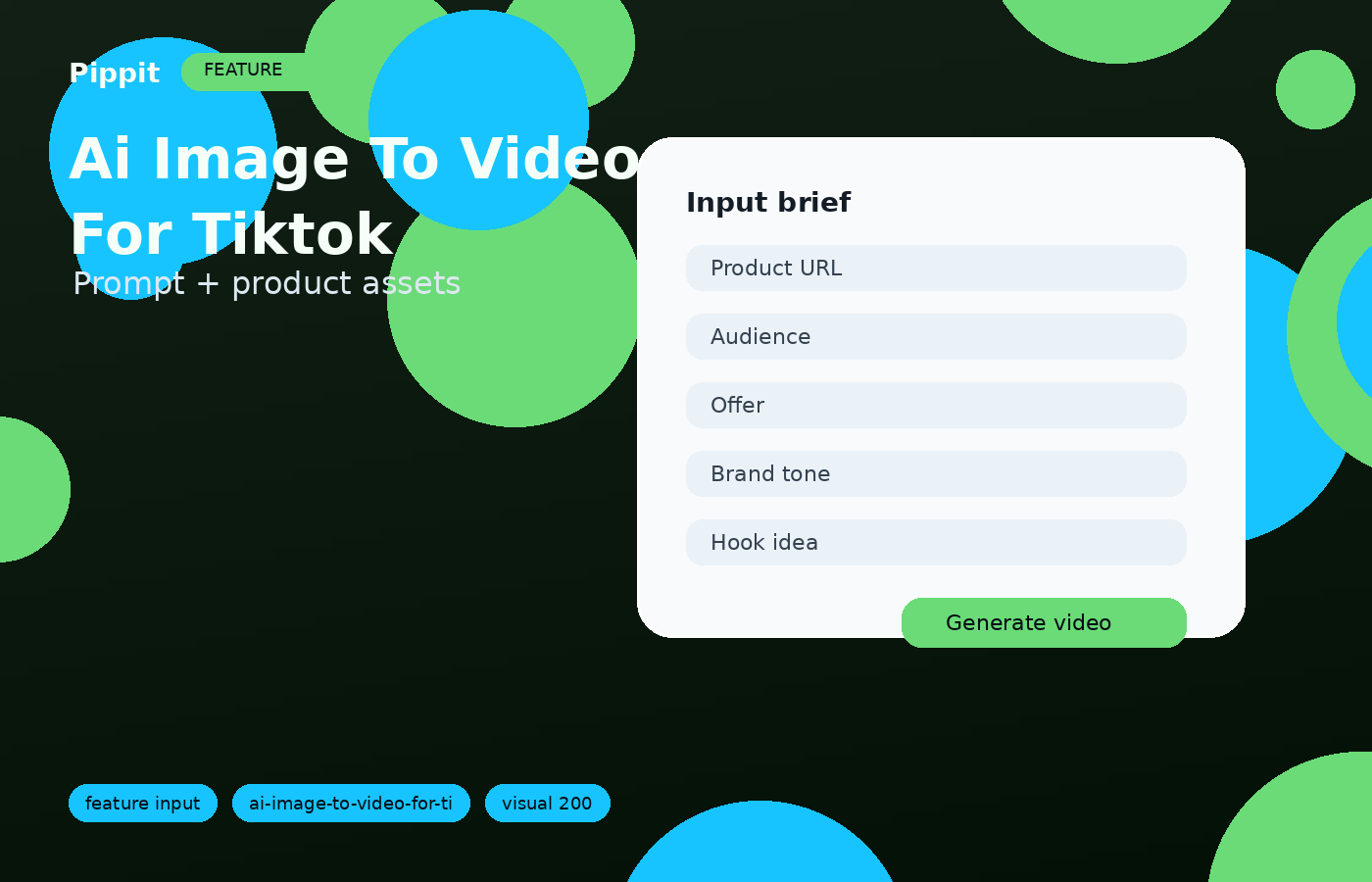 Ai Image to Video for Tiktok turn rough inputs into a ready video direction visual