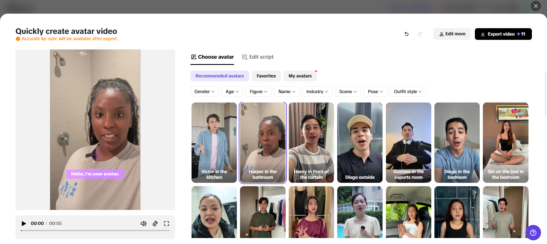 AI avatars and voices