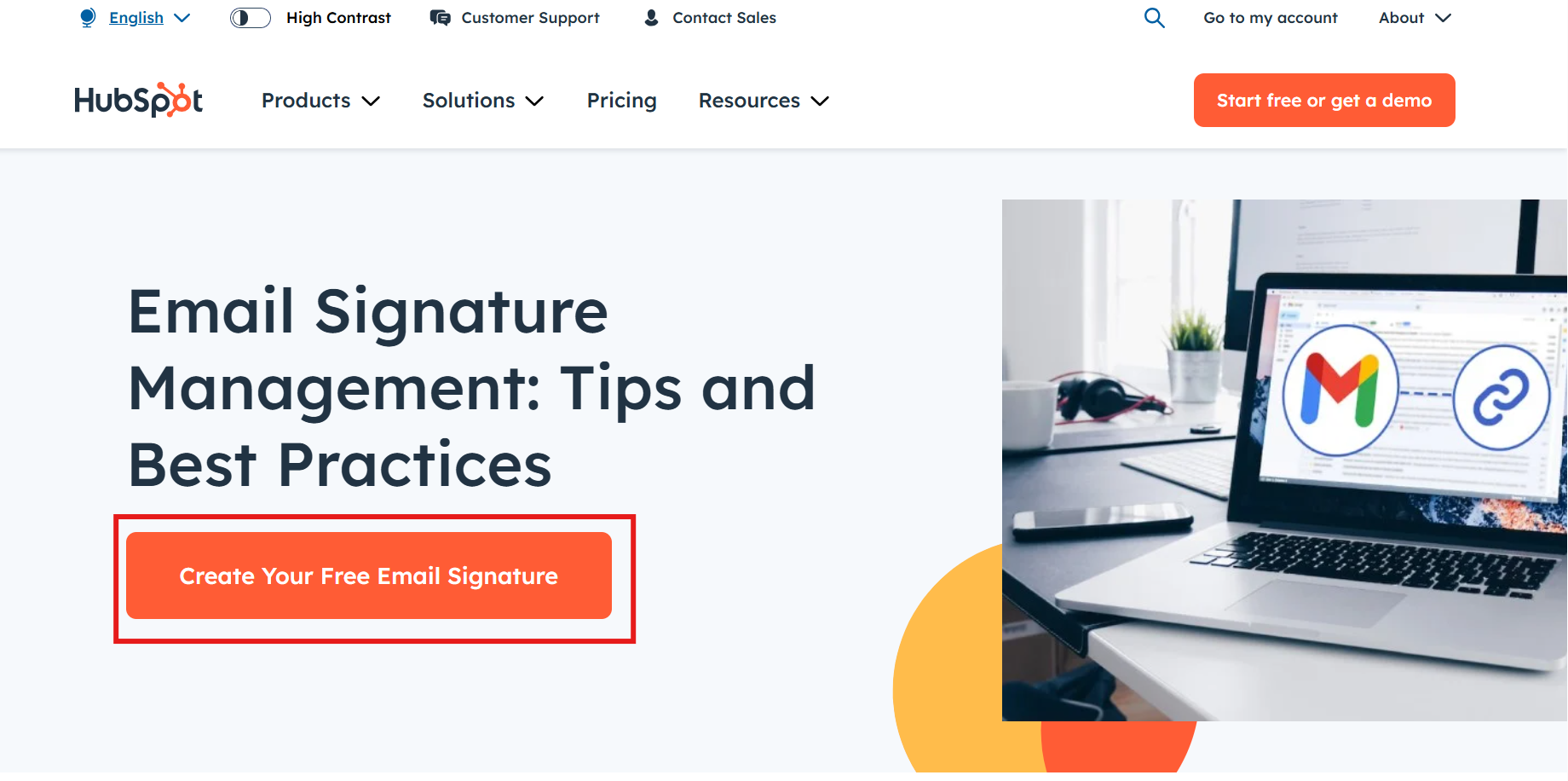 Create HubSpot signature mail