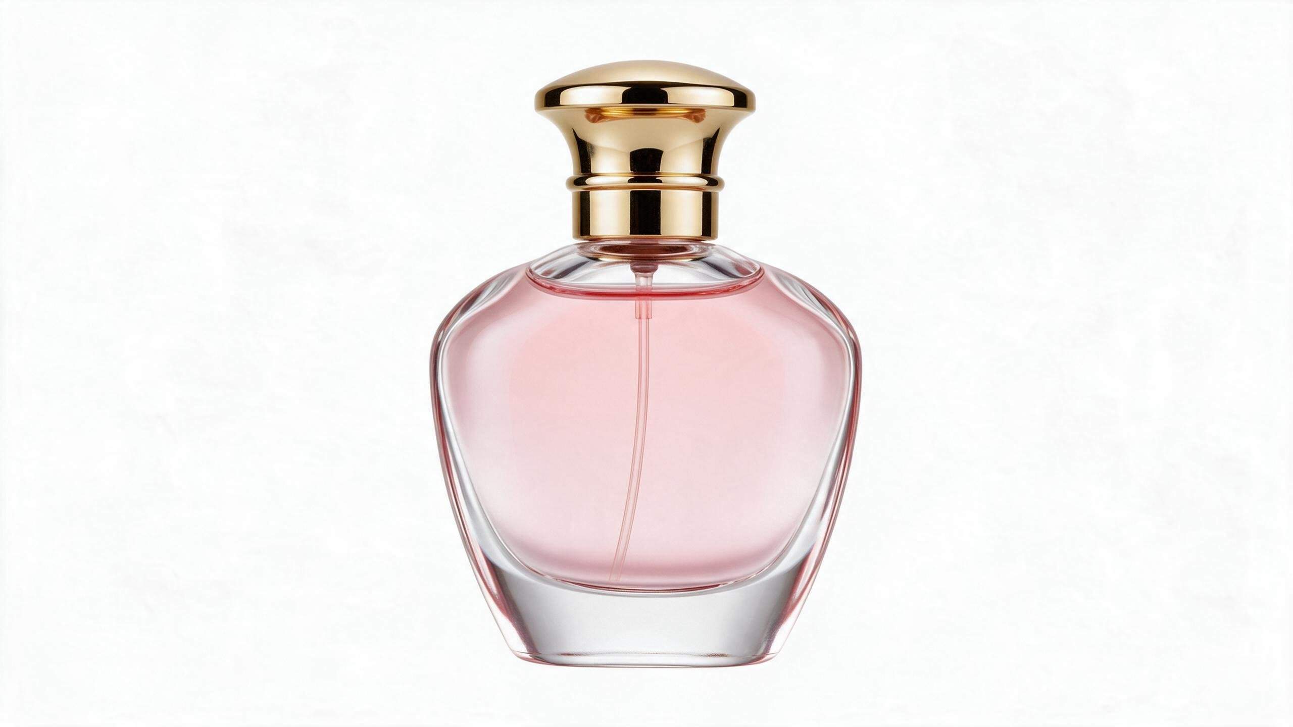 A clear perfume product photo