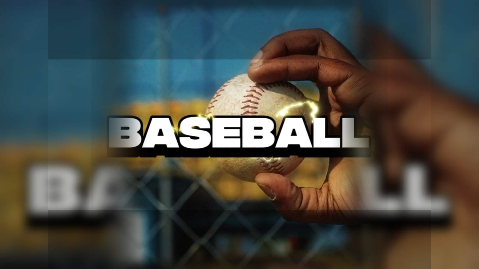 Close-up of a hand holding a baseball for reference-led poster creation