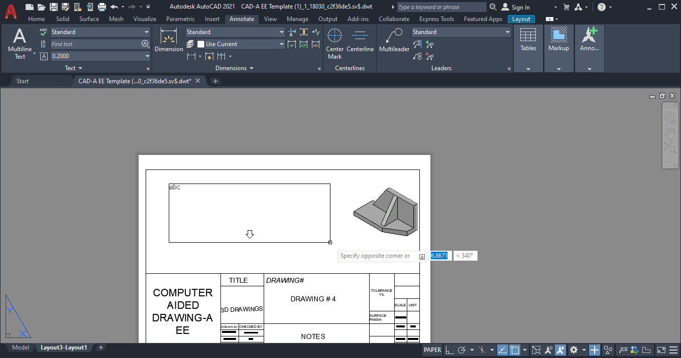 Define the text boundary