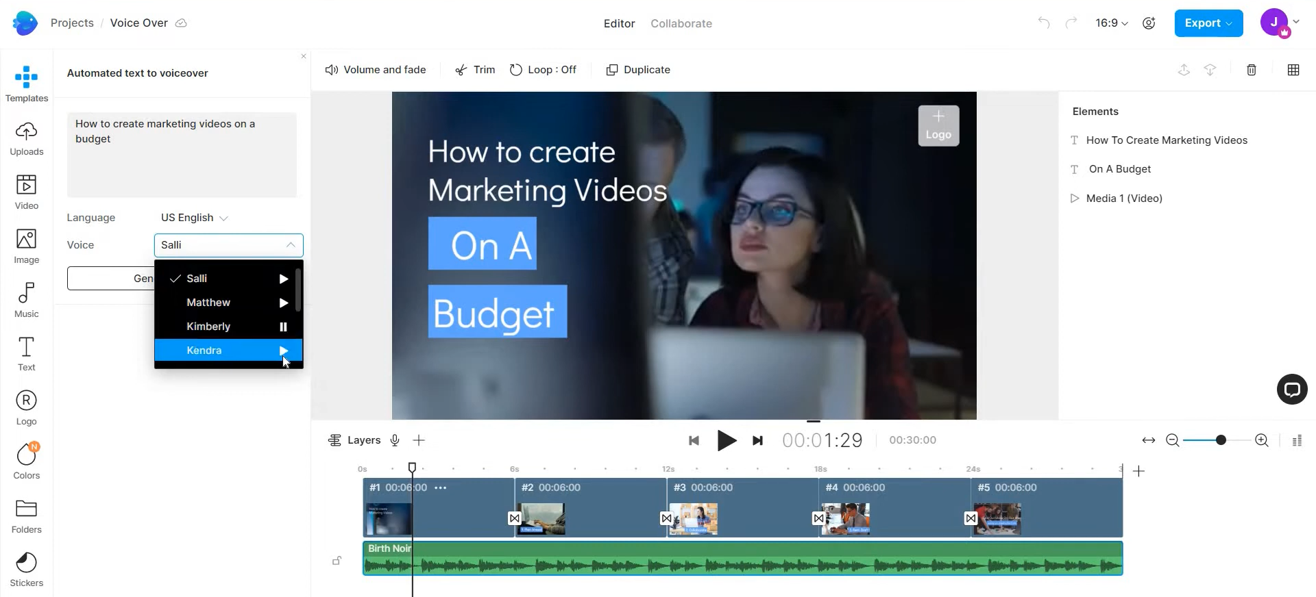 Invideo AI meme voice generator