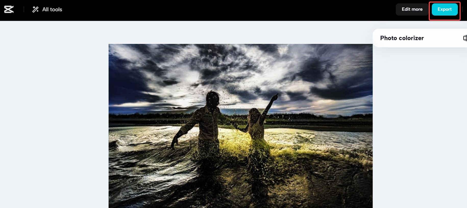 Exporting image