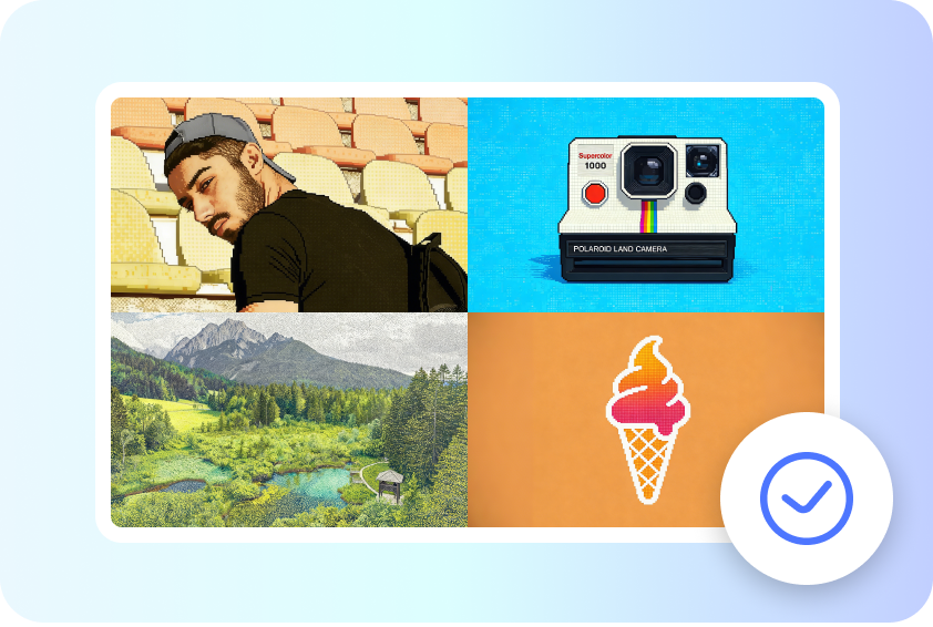 Works with various image types