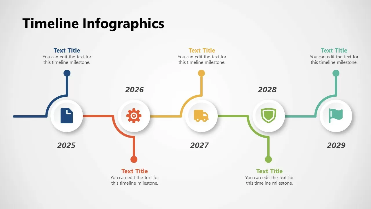 Timeline infographics