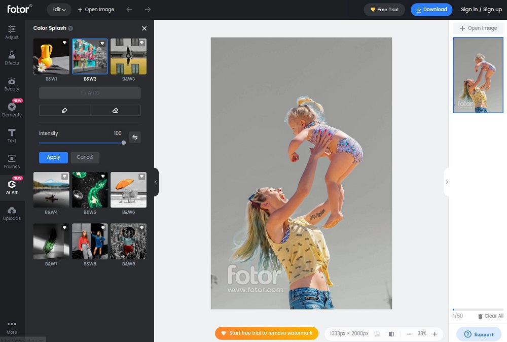 Fotor profil képkészítő