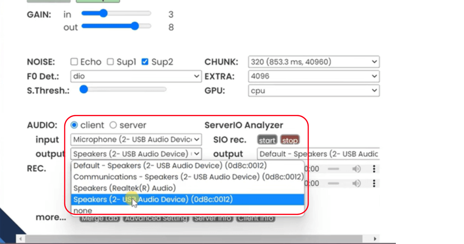 use W-Okada realtime voice changer effects