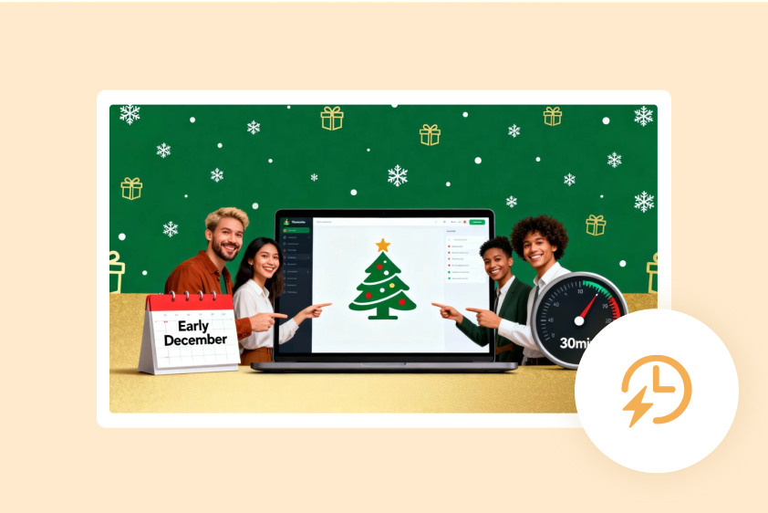 更快地開展聖誕活動