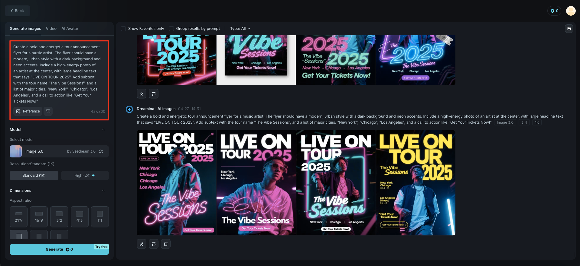 flyer ng banda ng musika