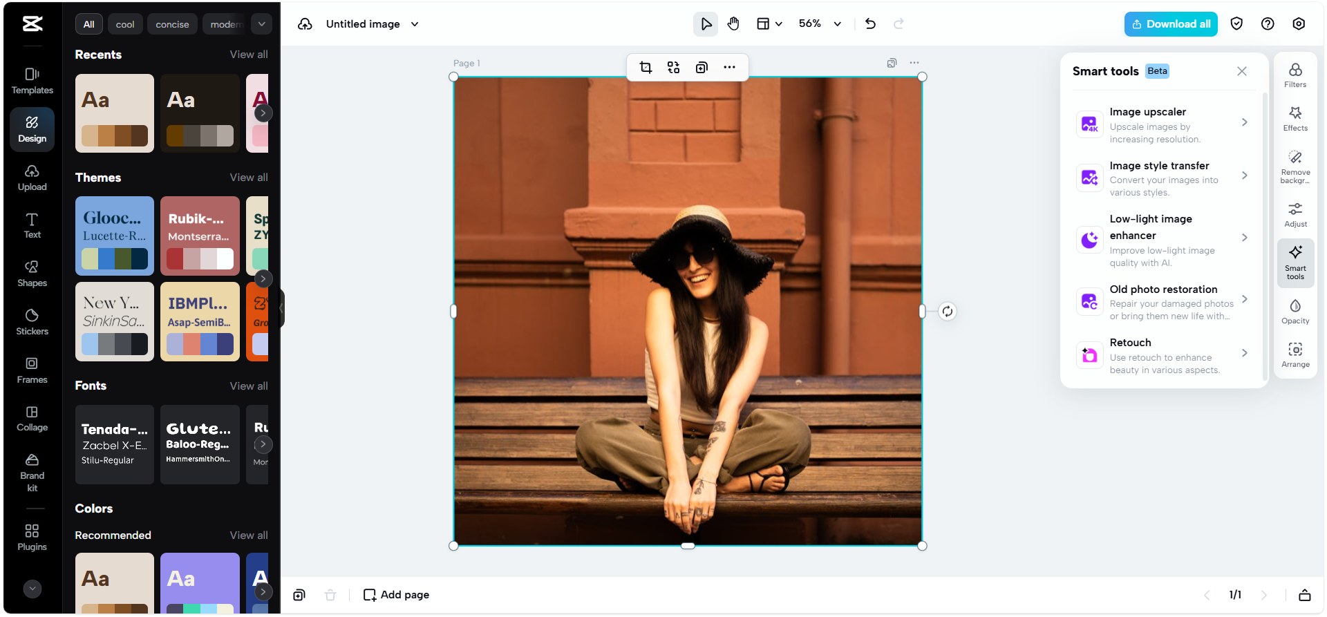 CapCut Web home page