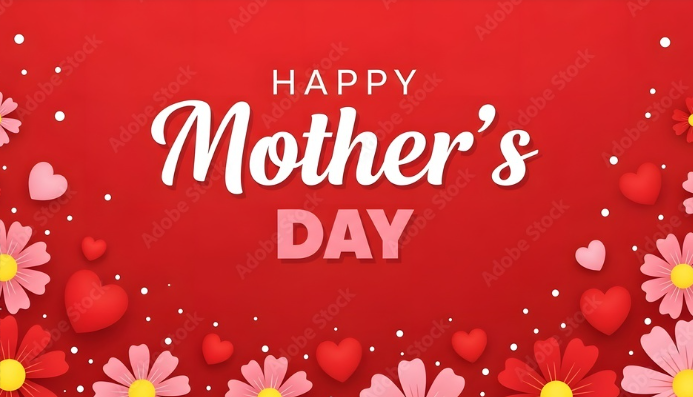Floral happy Mother's Day poster