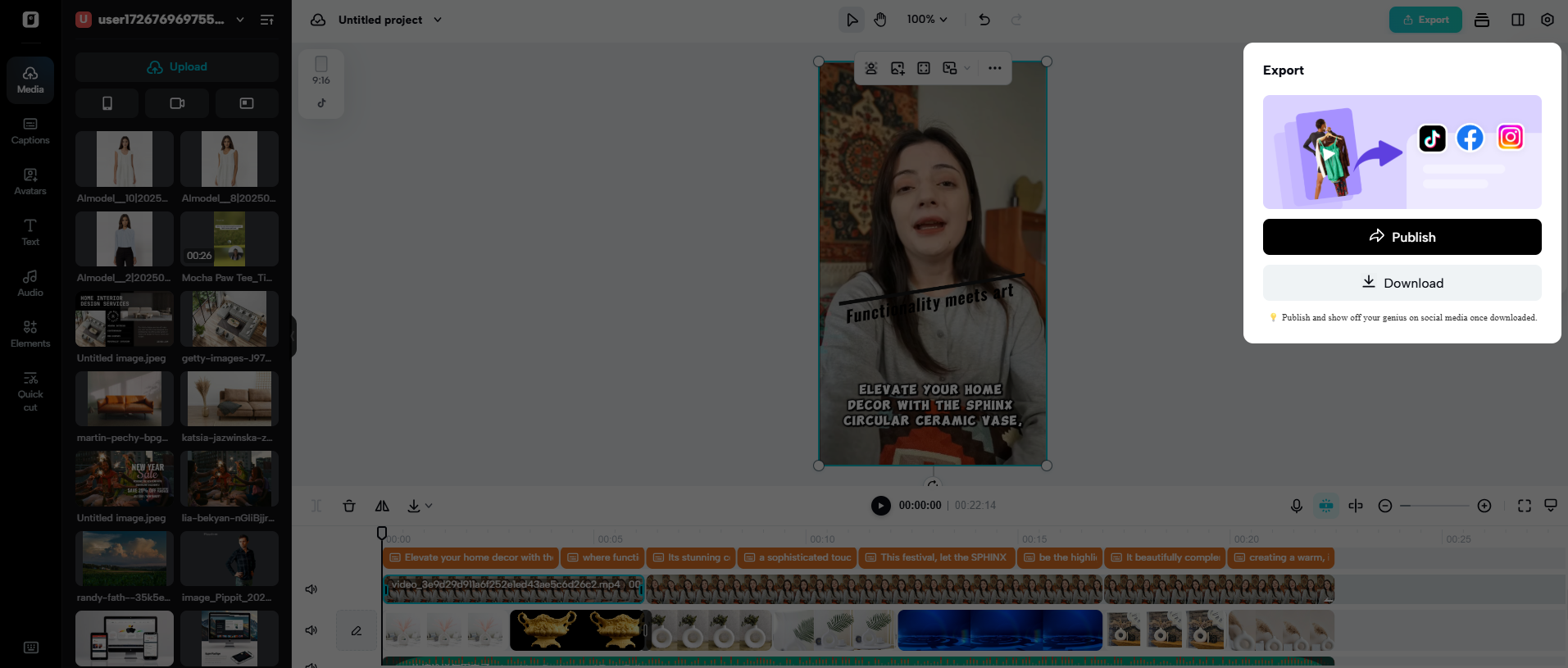 Export your video