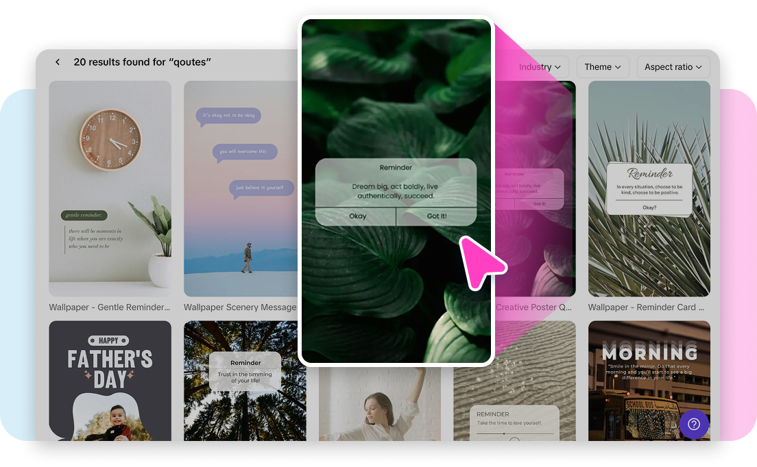 Шаблоны вдохновляющих постеров.