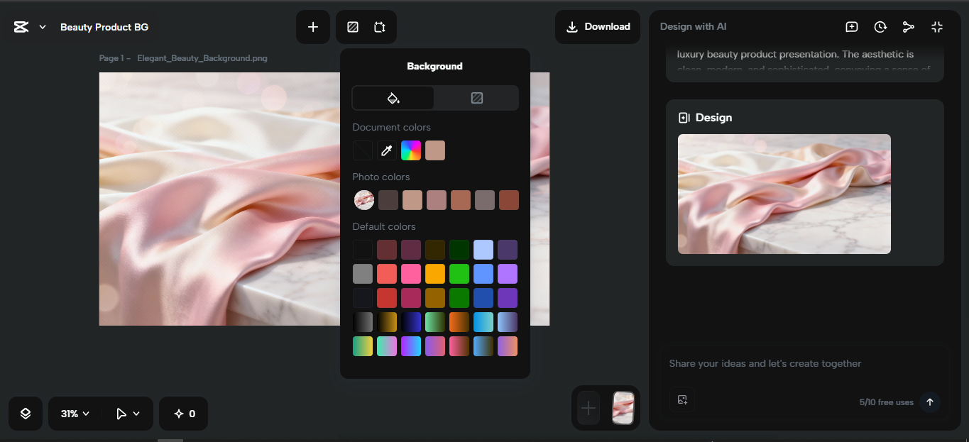 Using editing tools in the CapCut desktop video editor
