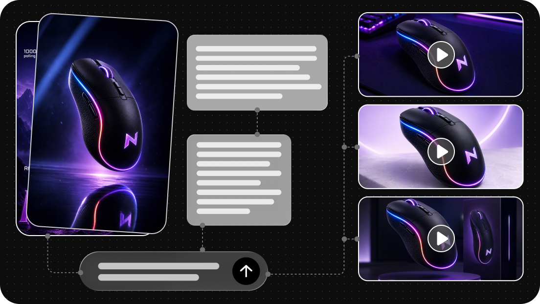 Unlimited AI canvas for visual asset organization