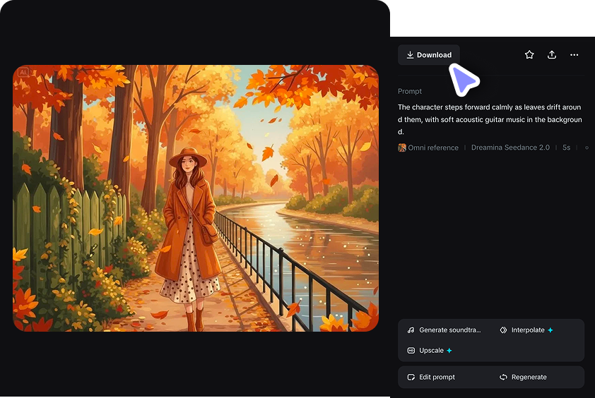 Langkah 3: Pratonton, perhalusi dan muat turun animasi anda