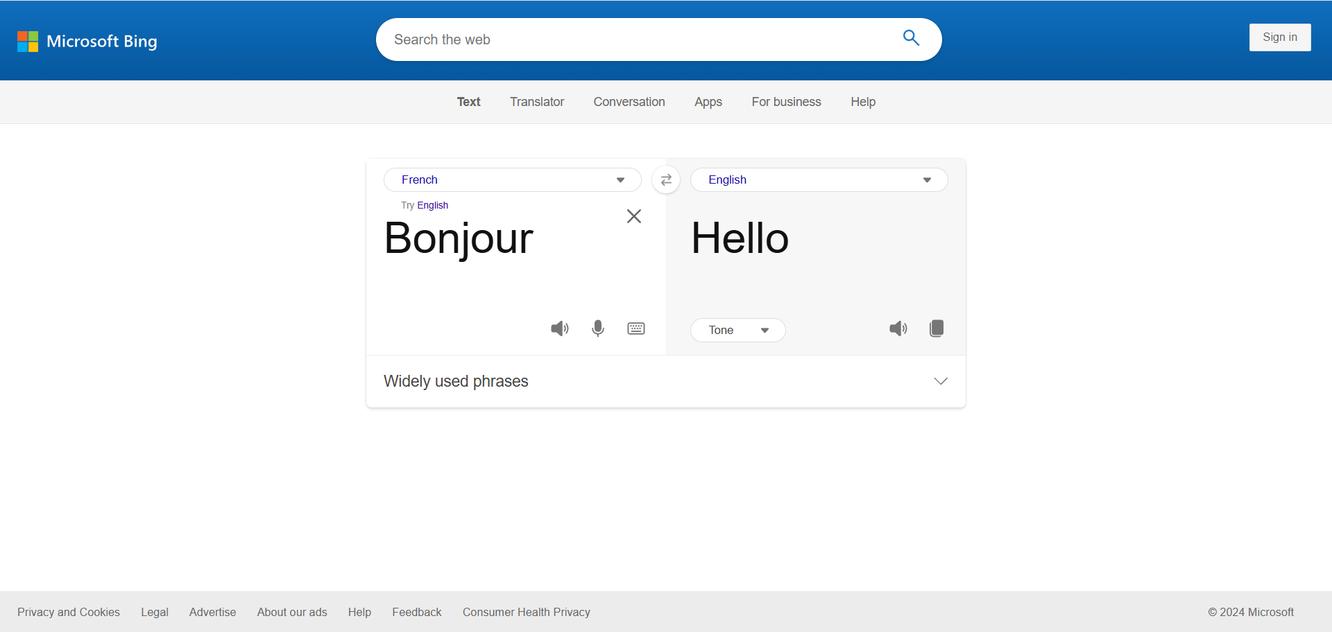 Bing Translator