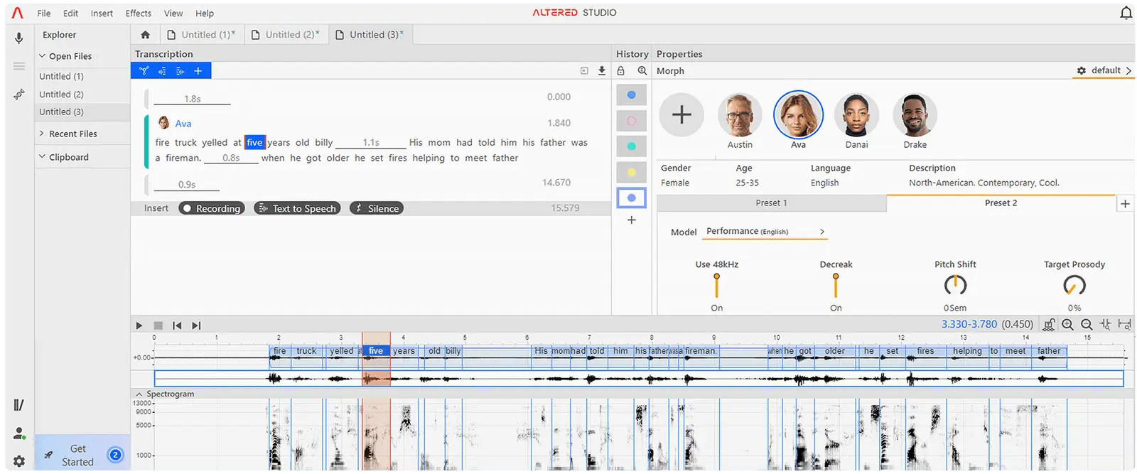 Rozhraní hlasového modulu