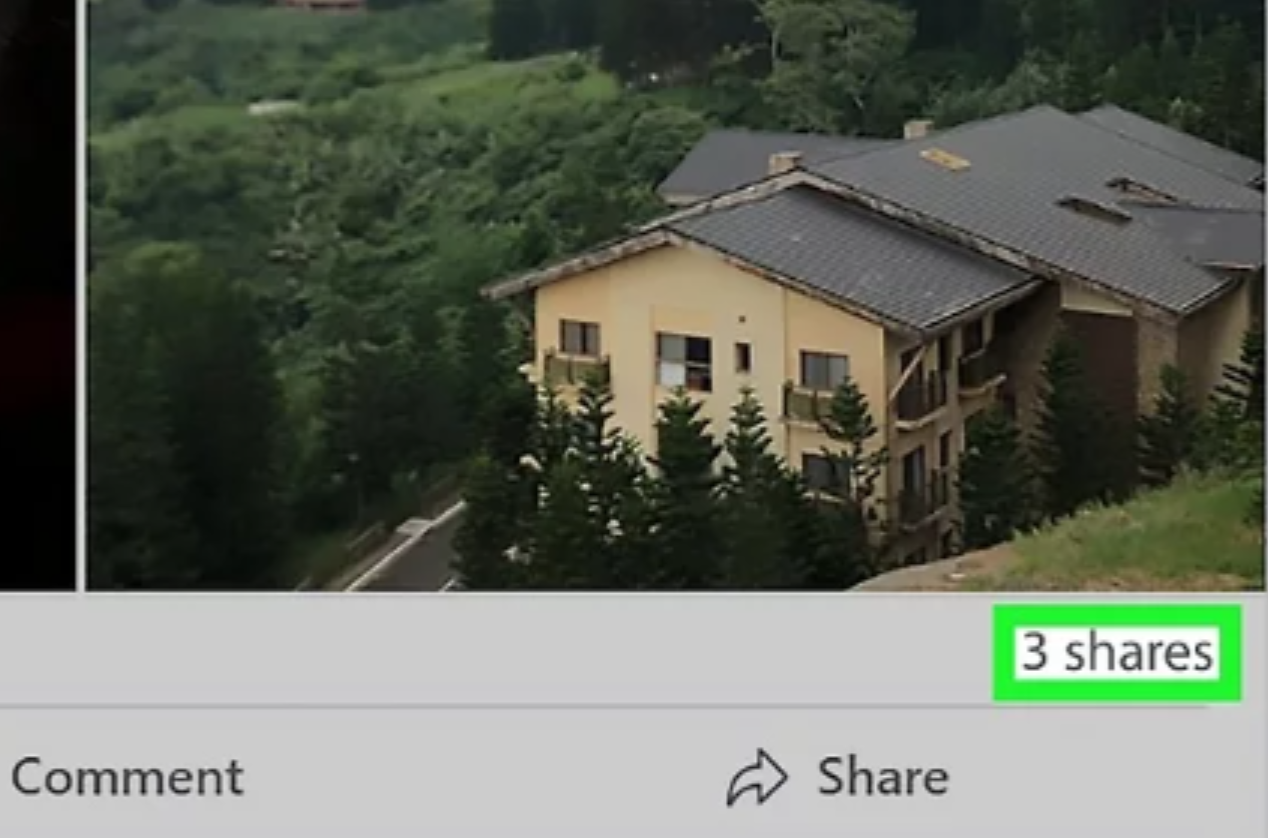 Showing how to see who shared my photo on Facebook
