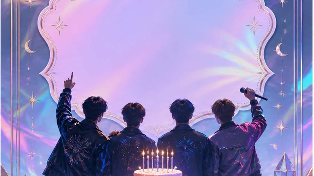 K-pop Verjaardag Uitnodiging Maker prompt resultaat 2