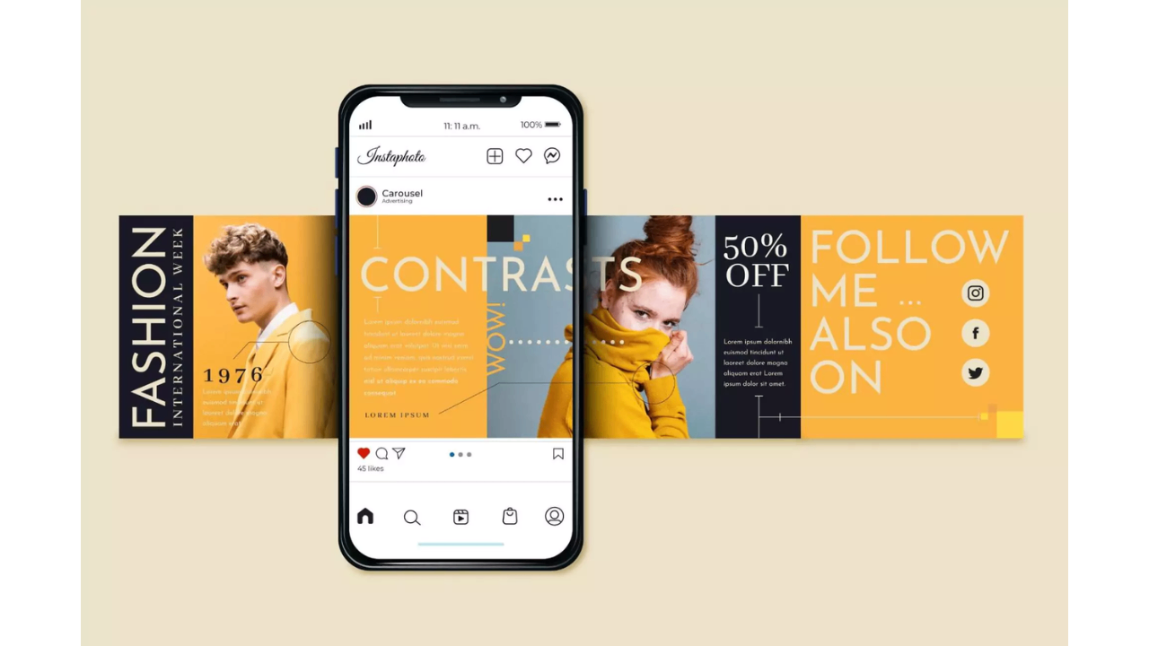 Instagram carousel post