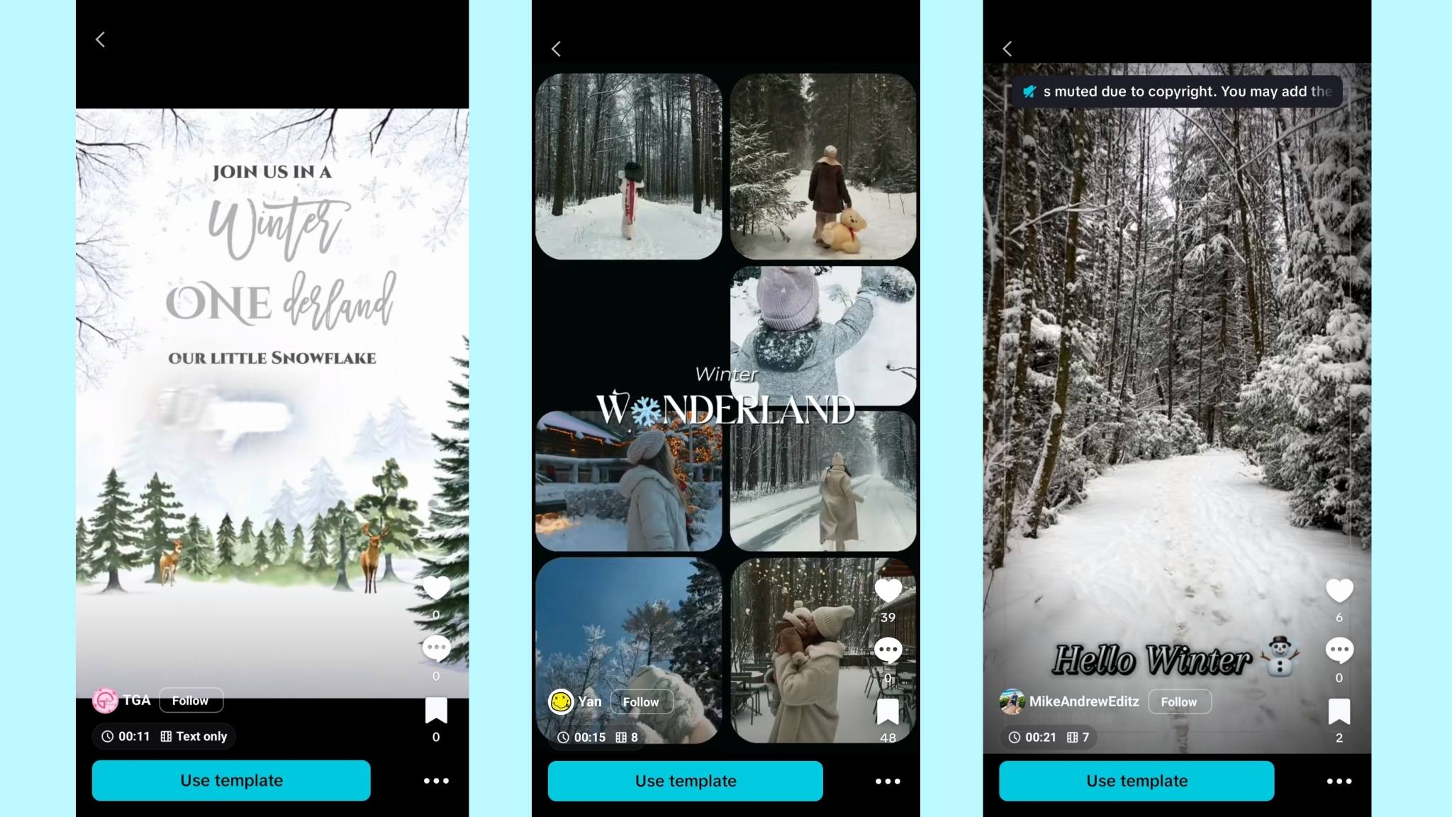 Winter Wonderland Invitation Template (Snow & Magic)