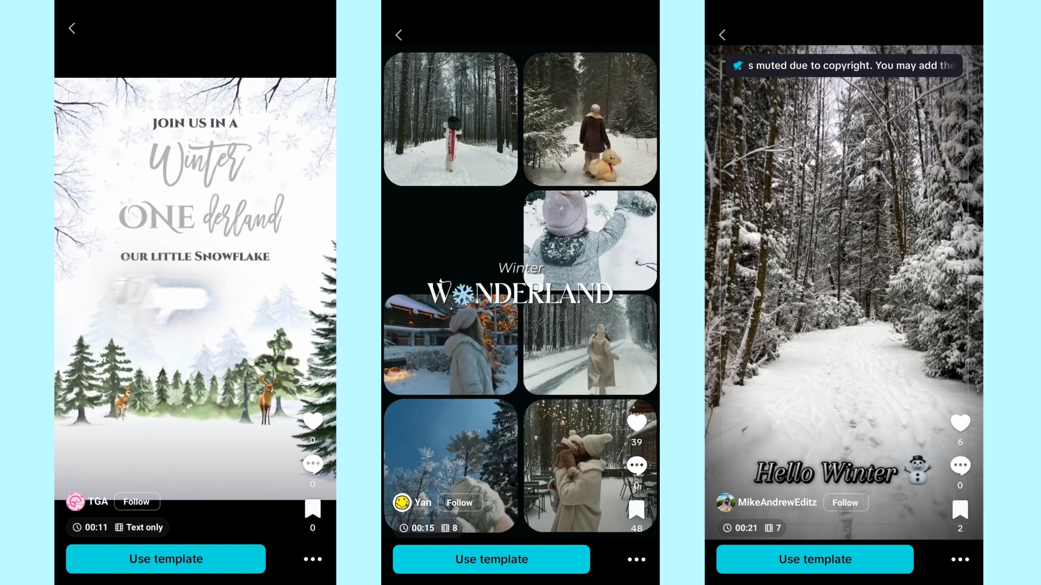 Winter Wonderland Invitation Template (Snow & Magic)