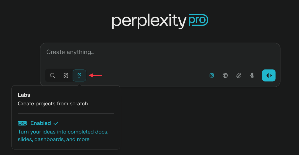 Erstellen Sie Projekte mit Perplexity AI Labs